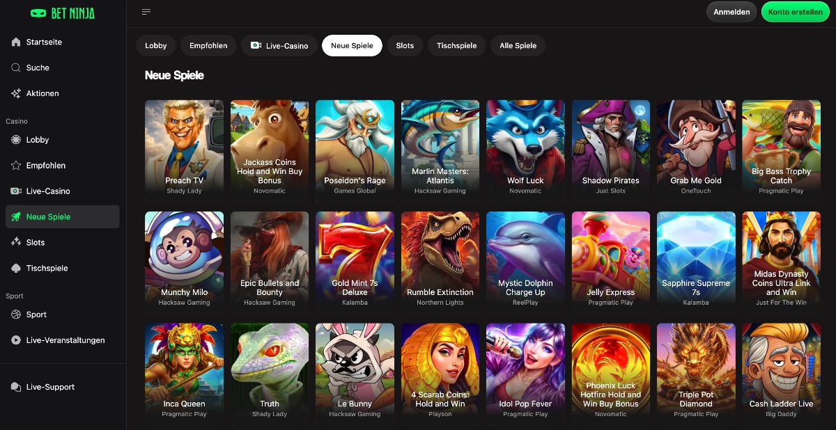 Betninja Casino ohne Lizenz